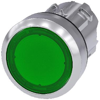 PULS. LUMINOSO PIATTO VERDE - SIEMENS 3SU10510AB400AA0 - SIEMENS 3SU10510AB400AA0 product photo Photo 01 3XL