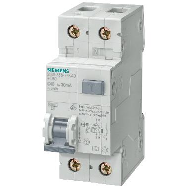 MTD 4,5KA 6KA 1P+N C6 TIPO A 30MA - SIEMENS 5SU13537KK06 - SIEMENS 5SU13537KK06 product photo Photo 01 3XL