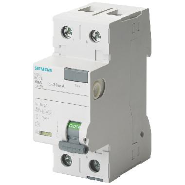 DIFF. 2P 25A 0,3A TIPO A - SIEMENS 5SV36126 - SIEMENS 5SV36126 product photo Photo 01 3XL