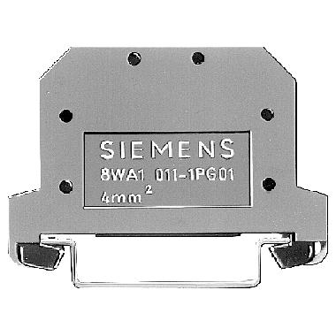 MORSETTO UNIPOLARE 4MMQ G/V 2 ATT - SIEMENS 8WA10111PG00 - SIEMENS 8WA10111PG00 product photo Photo 01 3XL