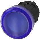 INDICATORE LUMINOSO BLU LENTE LISCIA - SIEMENS 3SU10016AA500AA0 - SIEMENS 3SU10016AA500AA0 product photo