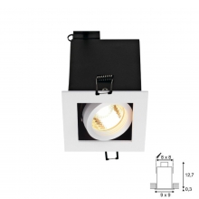 ALU BOX I GU10 DOWNLIGHT, QUAD - SLV ITALIA 115511 product photo