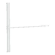 Cornice supporto piastre frontali L650 fissa - SCHNEIDER ELECTRIC LVS03371 product photo
