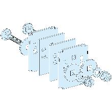 Connessione Barre H 80/100mm - SCHNEIDER ELECTRIC LVS04641 product photo