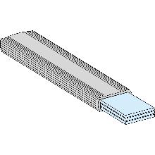 Bandella isolante 32X8 L1800 - SCHNEIDER ELECTRIC LVS04753 product photo