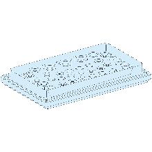 Piastra passacavi 39 entrate 7-26mm - Prisma G IP55 - SCHNEIDER ELECTRIC LVS08898 product photo