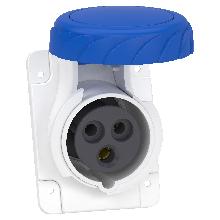 PRESA INCASSO INCLINATA IP67 2PT 16A 220V CABLAGGIO RAPIDO - SCHNEIDER ELECTRIC PKY16F723 product photo