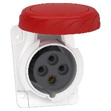 PRESA INCASSO INCLINATA IP67 3PT 16A 380V CABLAGGIO RAPIDO - SCHNEIDER ELECTRIC PKY16F734 product photo