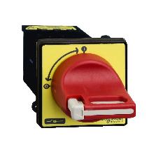 Interruttore sezionatore emergenza Mini Vario VCDN - 3 poli - 12 A - manovra rossa lucch. - SCHNEIDER ELECTRIC VCDN12 product photo