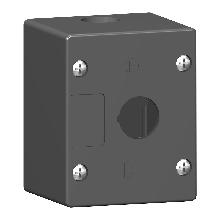 Pulsantiera vuota ambienti aggressivi - nero - 1 foro - SCHNEIDER ELECTRIC XALG01 product photo