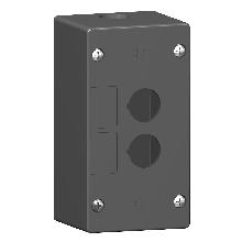 Pulsantiera vuota ambienti aggressivi - nero - 2 fori - 2 fori - SCHNEIDER ELECTRIC XALG02 product photo