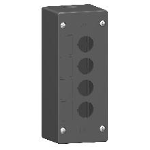 Pulsantiera vuota ambienti aggressivi - nero - 4 fori - 4 fori - SCHNEIDER ELECTRIC XALG04 product photo