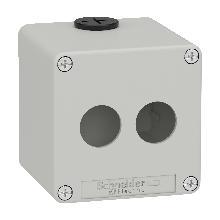 Pulsantiera in metallo grigia  M20 2 fori 22MM 80X80X77 UL CSA - SCHNEIDER ELECTRIC XAPD1502 product photo