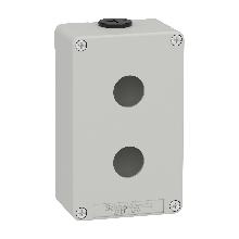 Pulsantiera in metallo grigia  M20 2 fori 22MM 80X130X51,5 UL CSA - SCHNEIDER ELECTRIC XAPD2202 product photo