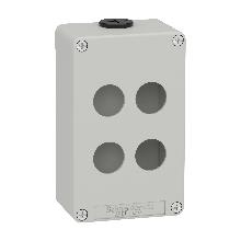 Pulsantiera in metallo grigia  M20 4 fori 22MM 80X130X51,5 UL CSA - SCHNEIDER ELECTRIC XAPD2204 product photo