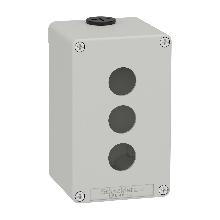 Pulsantiera in metallo grigia 3 fori - SCHNEIDER ELECTRIC XAPD2503 product photo