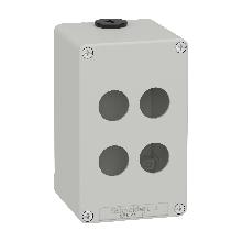 Pulsantiera in metallo grigia  M20 4 fori 22MM 80X130X77 UL CSA - SCHNEIDER ELECTRIC XAPD2504 product photo
