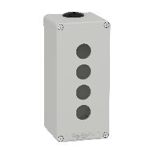 Pulsantiera in metallo grigia  M25 4 fori 22MM 80X175X77 UL CSA - SCHNEIDER ELECTRIC XAPD3504 product photo