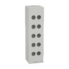 Pulsantiera in metallo grigia  M32 10 fori 22MM 85X310X77 UL CSA - SCHNEIDER ELECTRIC XAPD5510 product photo