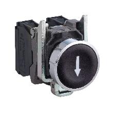 Pulsante nero D.22  - filoghiera ad impulso - C/IND. FRECCIA GIA'  - 1NO - SCHNEIDER ELECTRIC XB4BA3351 product photo