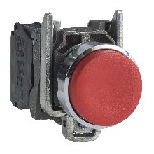 Pulsante rosso D.22  - sporgente - ad impulso - 1 NC - SCHNEIDER ELECTRIC XB4BL42 product photo