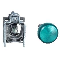 Lampada spia D.22  - IP65 - verde - LED integrato - 24V - ATEX - SCHNEIDER ELECTRIC XB4BVB3EX product photo