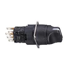 Selettore nero D.16 - LEVA- 2 posizioni - 2NC/NO - SCHNEIDER ELECTRIC XB6EAD222P product photo