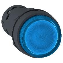 Pulsante luminoso - LED - ad impulso - 1 NO - blu - 24 V - SCHNEIDER ELECTRIC XB7NW36B1 product photo