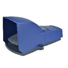 Interruttore a pedale singolo XPE-B c/protezione plastica blu - 2NC+2NO - SCHNEIDER ELECTRIC XPEB711 product photo