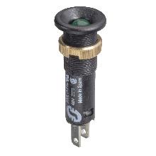 Lampada spia D.8- IP40 - verde - LED sporgente - 24V - faston - SCHNEIDER ELECTRIC XVLA133 product photo