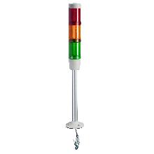 Colonna luminosa senza buzzer + 3 elementi luminosi D. 45mm - 24 VAC/CC - SCHNEIDER ELECTRIC XVMB2RAGHSB product photo