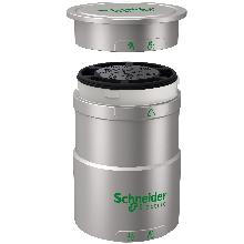 Corpo alimentazione 24VAC/DC + coperchio - ARGENTO - SCHNEIDER ELECTRIC XVUC21BQ product photo