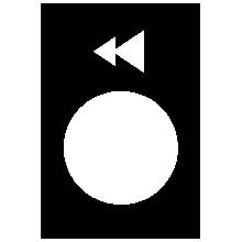 Etichetta - 30x40mm - nero - sollevamento o abbassamento, lento-veloce - SCHNEIDER ELECTRIC ZB2BY2906 product photo