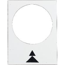 Etichetta - 30x40mm - bianco - destra, lento-veloce - SCHNEIDER ELECTRIC ZB2BY4909 product photo