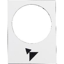 Etichetta - 30x40mm- bianco - avanti, lento-veloce - SCHNEIDER ELECTRIC ZB2BY4915 product photo