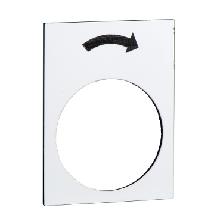 Etichetta - 30x40mm - bianco - rotazione destra, lento - SCHNEIDER ELECTRIC ZB2BY4919 product photo
