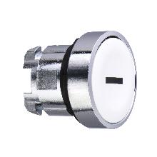 Testa pulsante D. 22 - ad impulso - filoghiera - bianca - i - SCHNEIDER ELECTRIC ZB4BA131 product photo