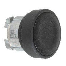 Testa pulsante D. 22  - ad impulso - filoghiera - nera - senza marcatura - SCHNEIDER ELECTRIC ZB4BA27 product photo