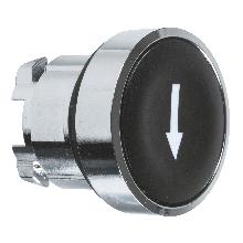 Testa pulsante D. 22  - ad impulso - filoghiera - nera - freccia su - SCHNEIDER ELECTRIC ZB4BA335 product photo