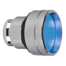 Testa pulsante D. 22  - ad impulso - incassato - blu - senza marcatura - SCHNEIDER ELECTRIC ZB4BA66 product photo