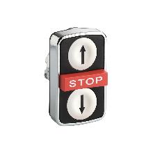 Testa pulsante a triplo tasto 'frecce? - SCHNEIDER ELECTRIC ZB4BA71124 product photo