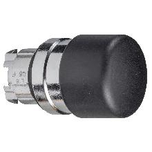 Testa pulsante D. 22  - ad impulso - fungo ? 30 - nera - SCHNEIDER ELECTRIC ZB4BC24 product photo