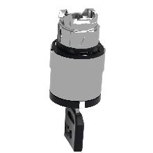 Testa selettore D.22  - 3 posizione - chiave azzurra - estrazione chiave tutte pos - SCHNEIDER ELECTRIC ZB4BG0F046 product photo