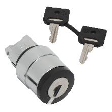 Testa selettore D.22 - 2 posizioni - Ronis 458a - estrazione chiave sx - SCHNEIDER ELECTRIC ZB4BG610 product photo