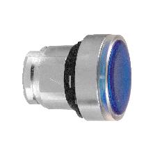Testa pulsante luminoso D.22 - blu- per LED universale - SCHNEIDER ELECTRIC ZB4BH063 product photo