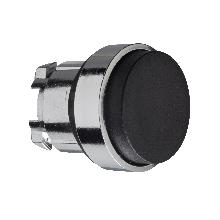 Testa pulsante D.22 - passo-passo - sporgente - nera - SCHNEIDER ELECTRIC ZB4BH2 product photo