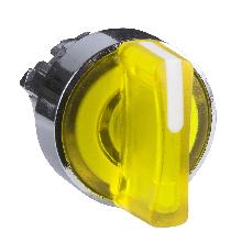 Testa selettore luminoso giallo D.22 - per LED universale - SCHNEIDER ELECTRIC ZB4BK1283 product photo