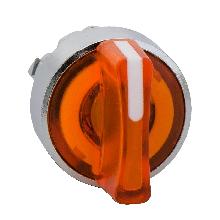 Testa selettore luminoso - 3 posizioni D.22 - giallo- per LED universale - SCHNEIDER ELECTRIC ZB4BK1553 product photo