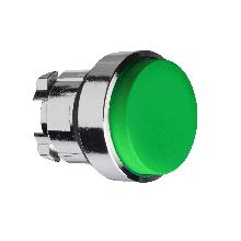 Testa pulsante D.22 - ad impulso - sporgente - verde - senza marcatura - SCHNEIDER ELECTRIC ZB4BL3 product photo
