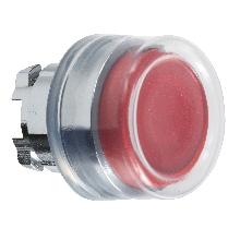 Testa pulsante D.22 - sporgente  rossa - (silicone trasparente) - SCHNEIDER ELECTRIC ZB4BP4 product photo